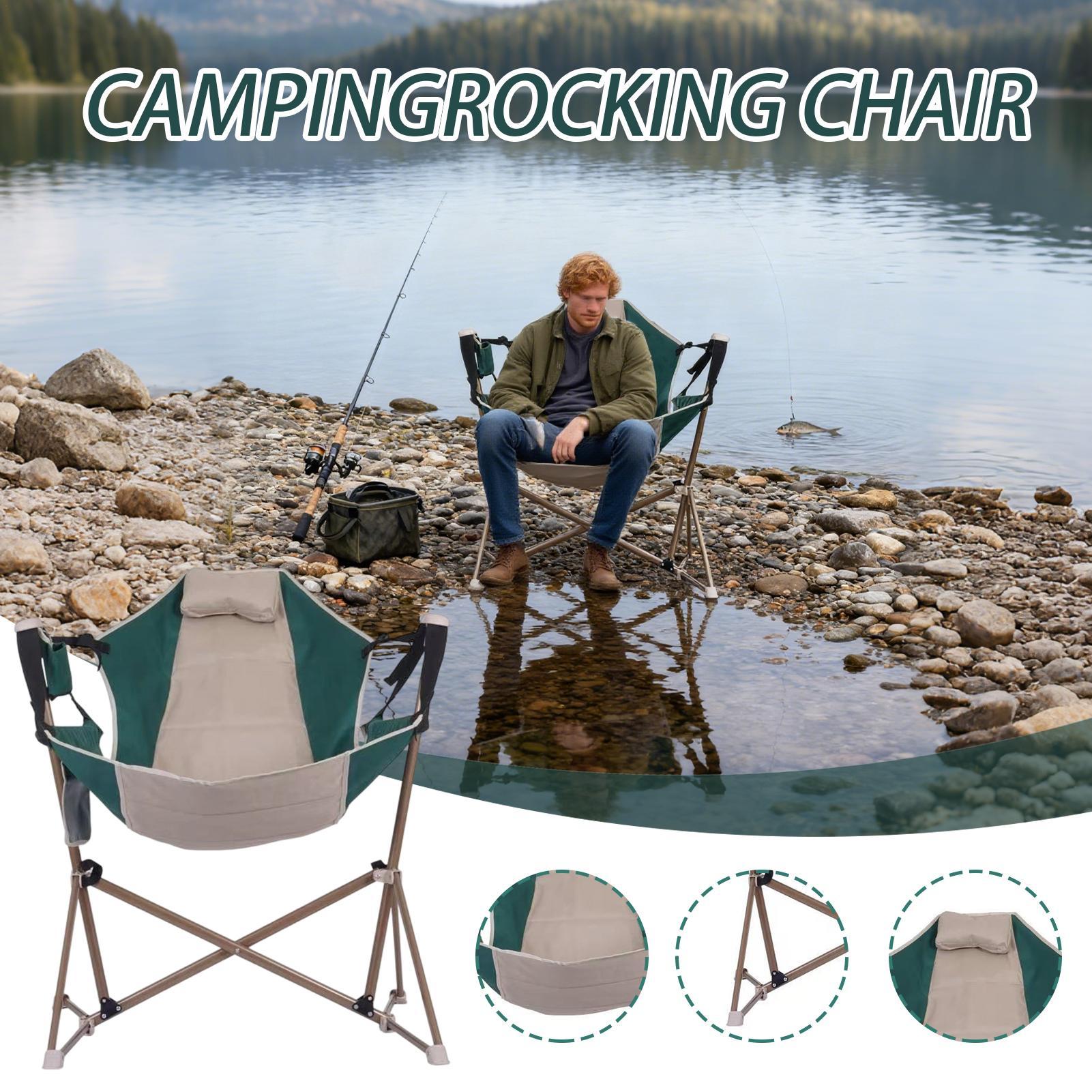 Portable Rocking Chair Park Sw - Outdoor Camping Rocking Chair ulasan dan harga