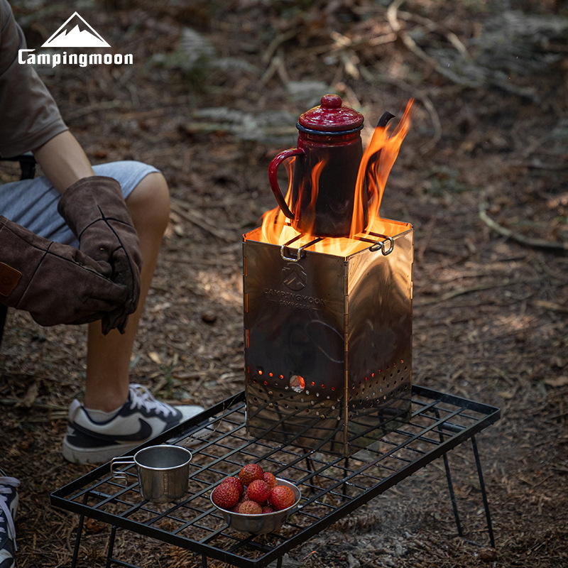 MT-18 Stainless Steel Hiking F - Outdoor Camping Stove Wood ulasan dan harga