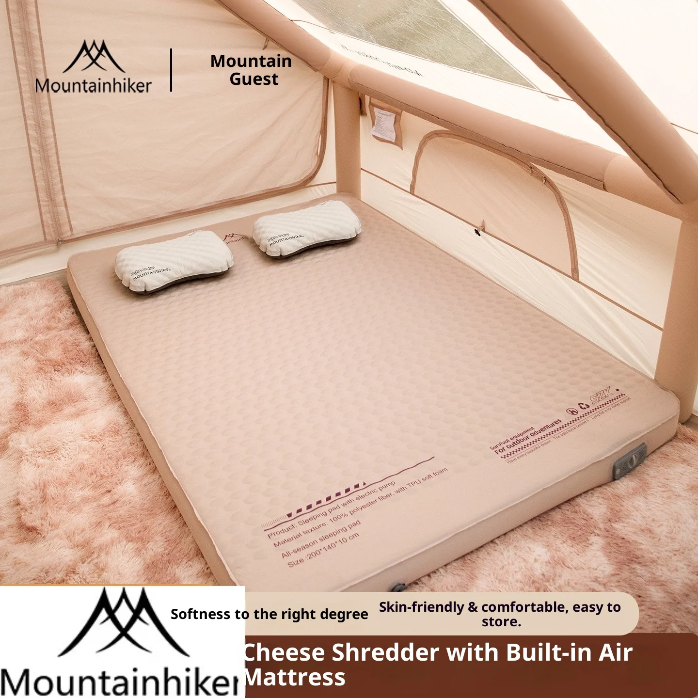 MOUNTAINHIKER New Inflatable M - Outdoor Camping Sleeping Bag ulasan dan harga