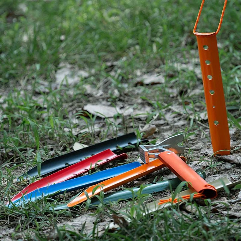 6PCS Beach U-Shape Tent Stakes - Outdoor Camping Tarp ulasan dan harga
