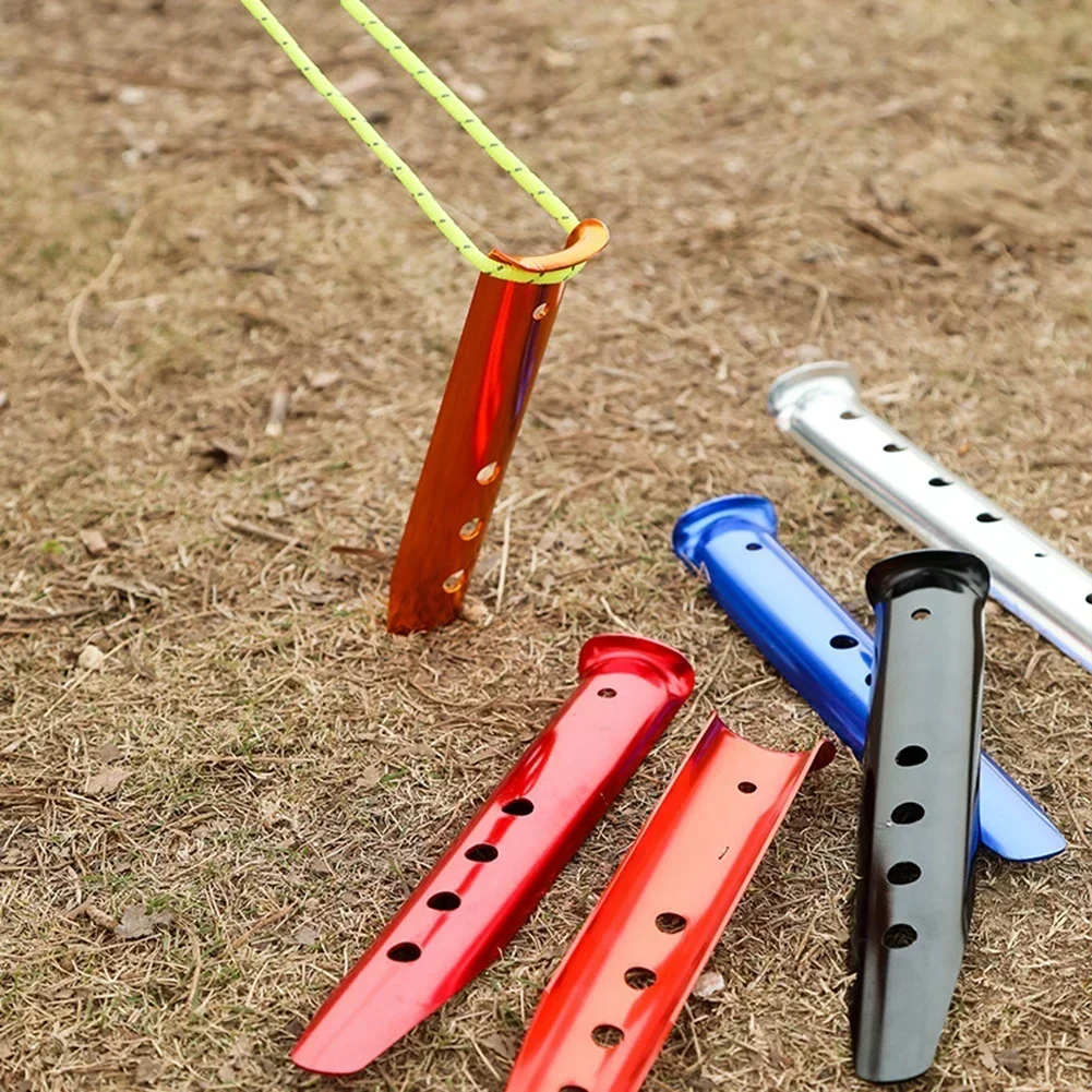 6PCS Beach U-Shape Tent Stakes - Outdoor Camping Tarp ulasan dan harga