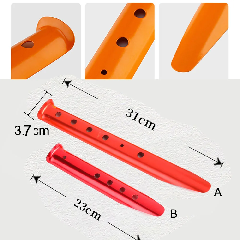 6PCS Beach U-Shape Tent Stakes - Outdoor Camping Tarp ulasan dan harga