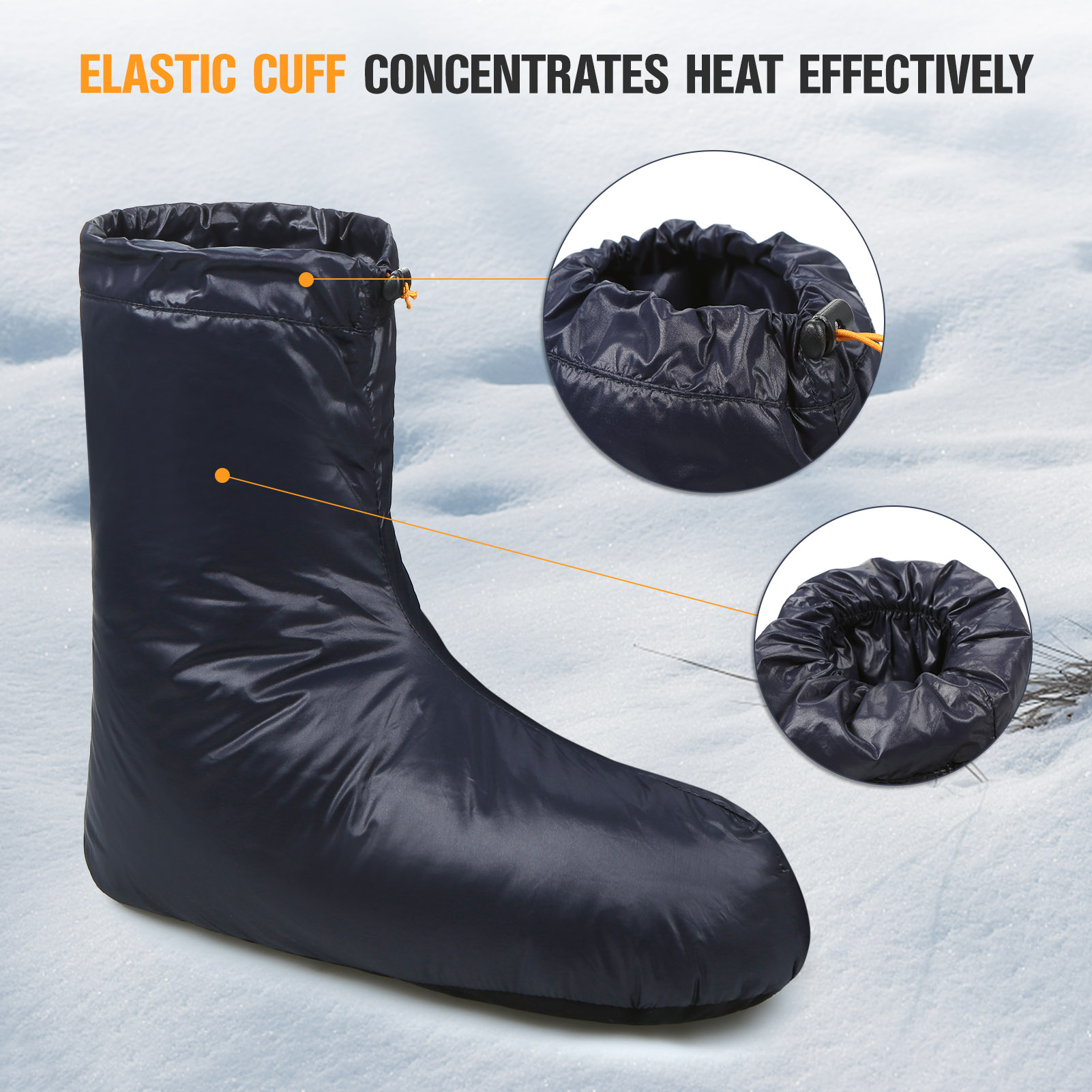 Lixada Winter Down Booties Soc - Outdoor Camping Slippers ulasan dan harga