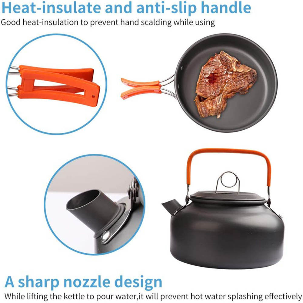 1pcs/1set Camping Cookware Kit - Outdoor Camping Kitchen Set ulasan dan harga