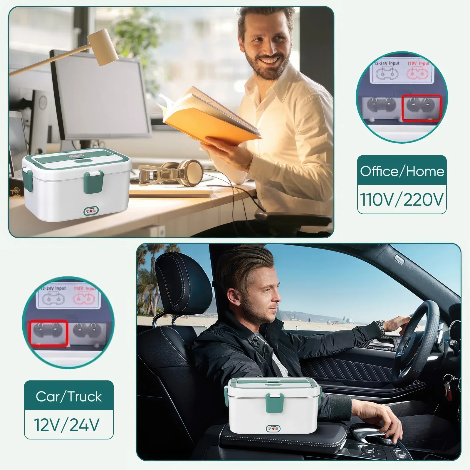 Electric Lunch Box Food Warmer - Outdoor Camping Vehicle ulasan dan harga