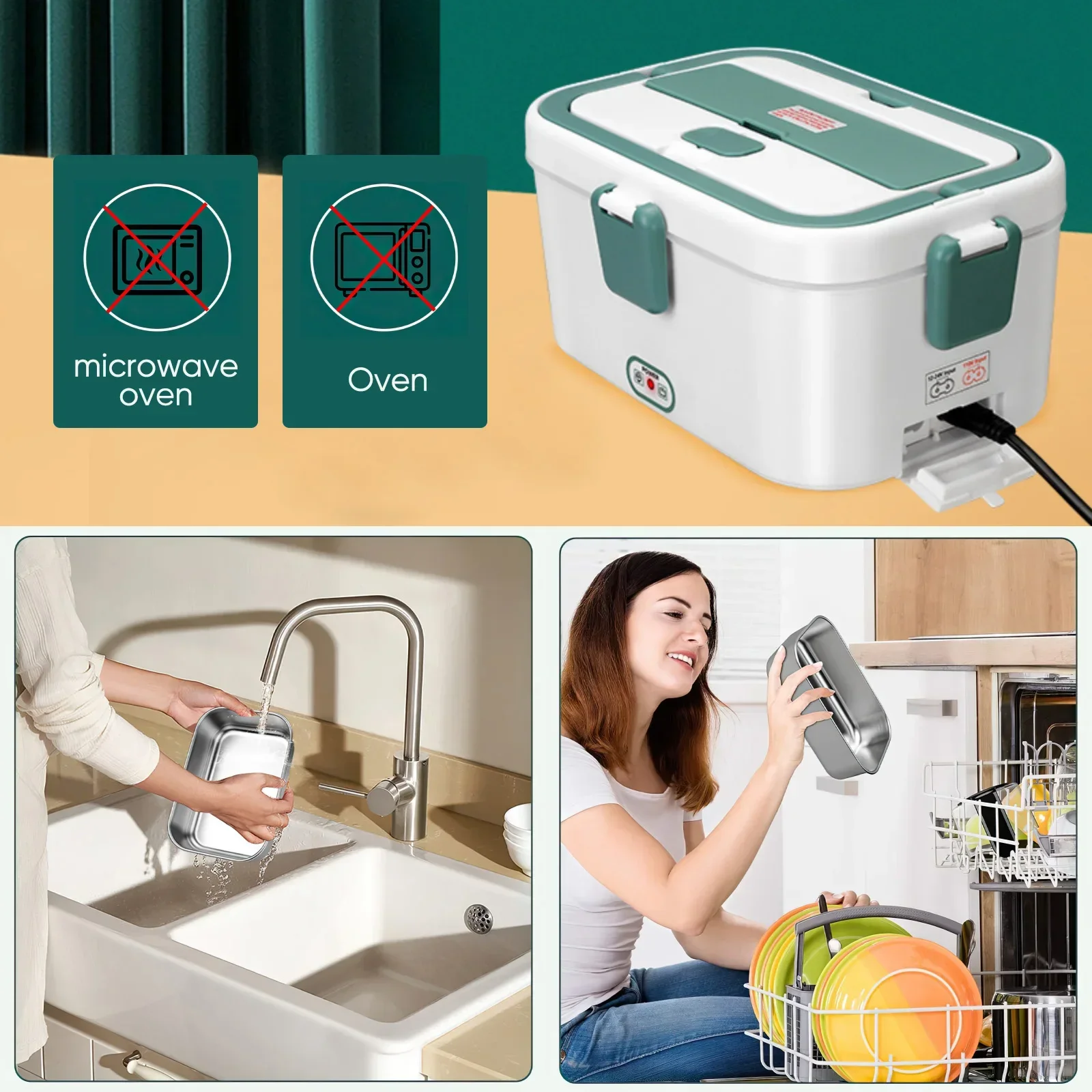 Electric Lunch Box Food Warmer - Outdoor Camping Vehicle ulasan dan harga