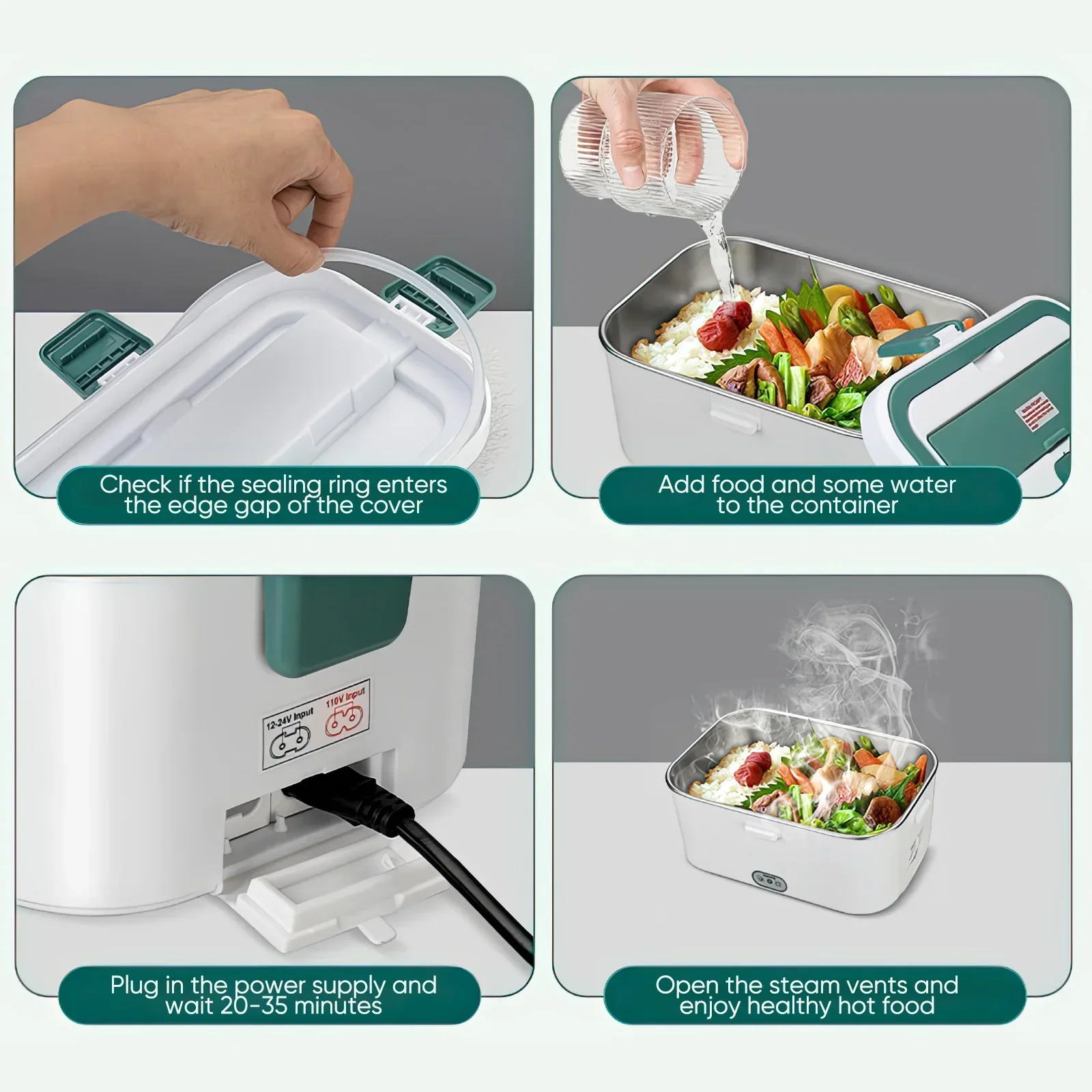 Electric Lunch Box Food Warmer - Outdoor Camping Vehicle ulasan dan harga