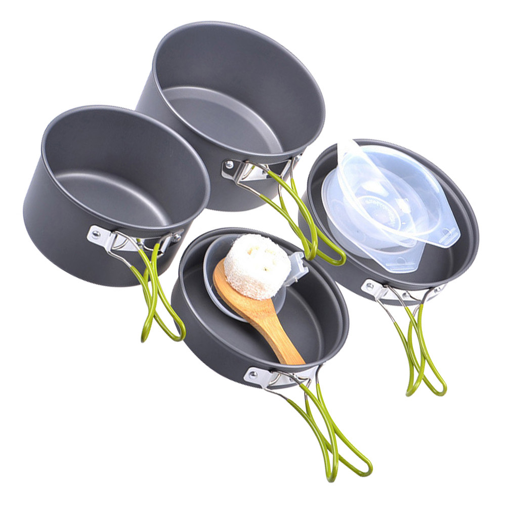 1Set Portable Camping Cookware - Outdoor Camping Kitchen Set ulasan dan harga