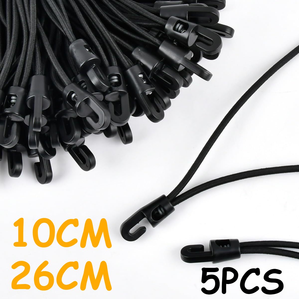 5pcs 10/26cm Bungee Cord with  - Outdoor Camping Tarp ulasan dan harga
