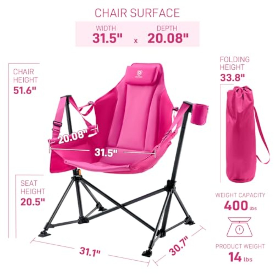 Padded Oversized Hammock Campi - Outdoor Camping Rocking Chair ulasan dan harga