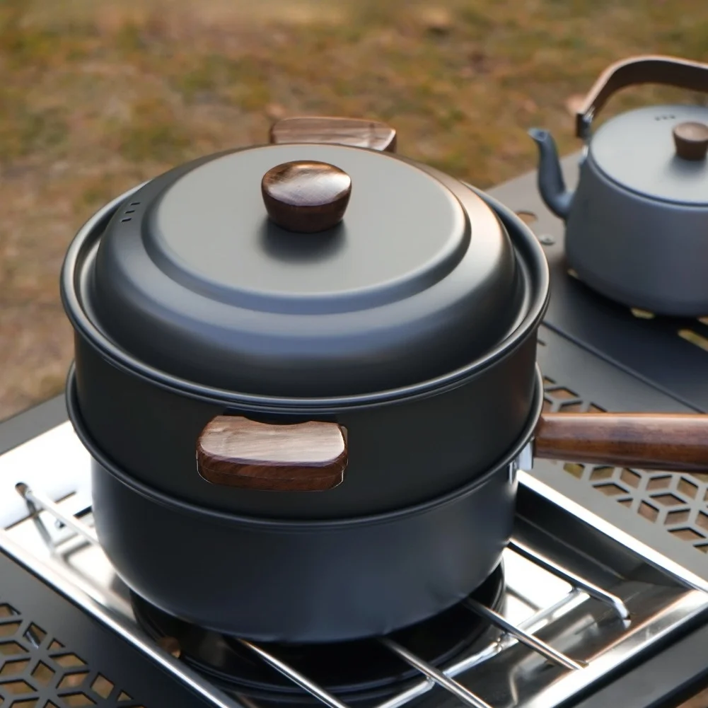 3L Camping Cooking Pot Set Alu - Outdoor Camping Kitchen Set ulasan dan harga