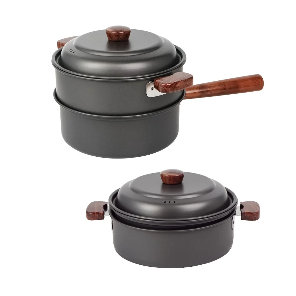3L Camping Cooking Pot Set Alu - Outdoor Camping Kitchen Set ulasan dan harga