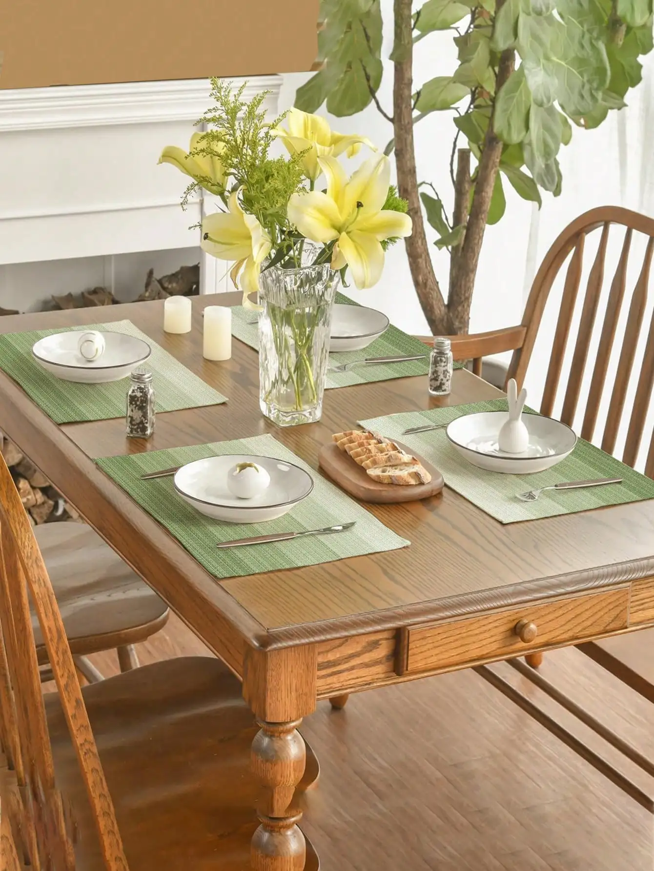 4pcs Tablecloth, Modern Living - Kitchen Outdoor Camping ulasan dan harga
