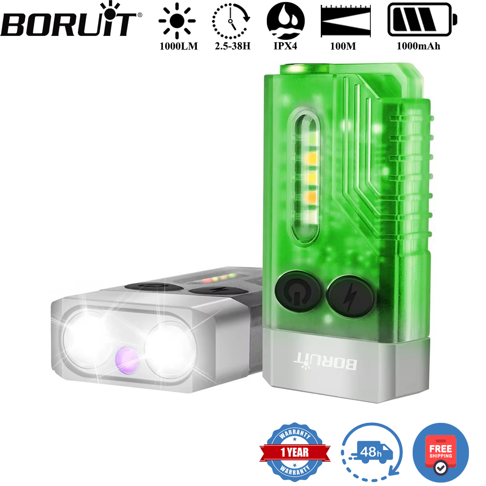BORUiT V10 Keychain UV LED EDC - Outdoor Camping Glamping ulasan dan harga