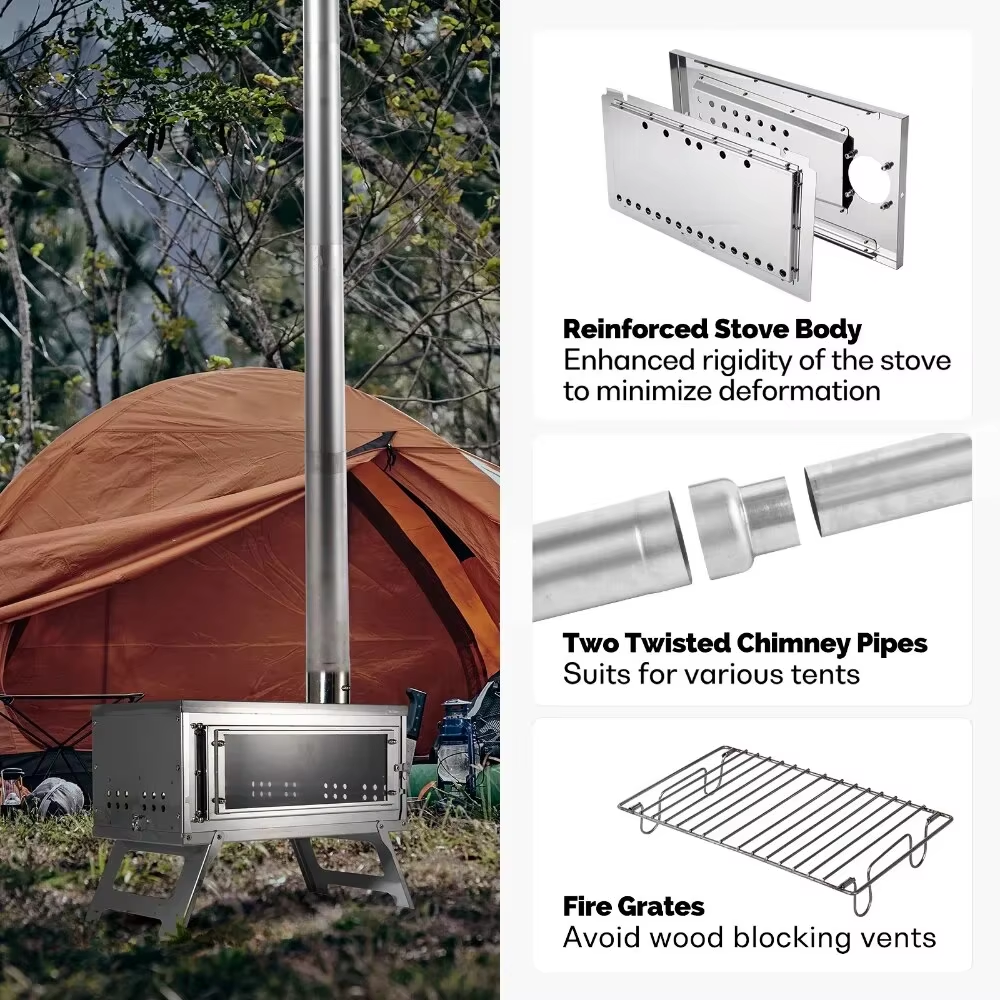 CHANGE MOORE Portable Outdoor  - Outdoor Camping Stove Wood ulasan dan harga