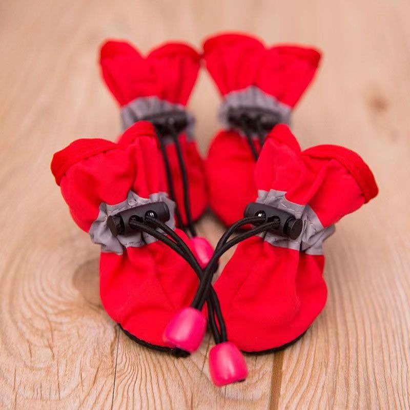 4PCS Small Dog Shoes Hiking Bo - Outdoor Camping Slippers ulasan dan harga