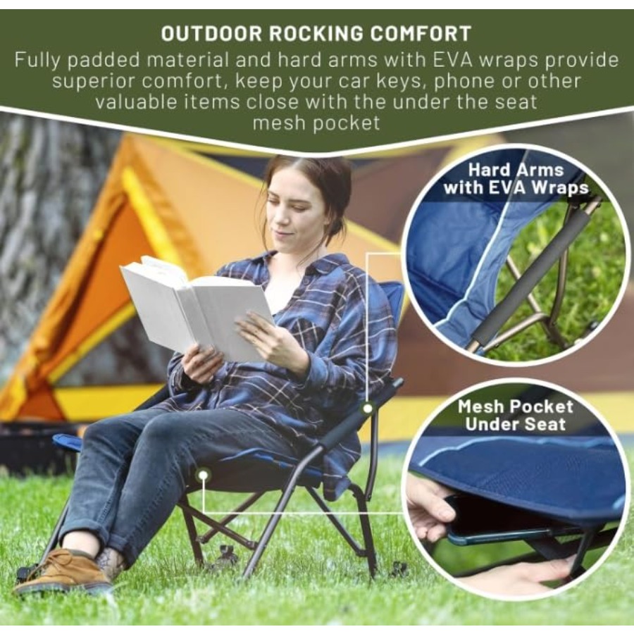 Folding Rocking Camping Chair  - Outdoor Camping Rocking Chair ulasan dan harga