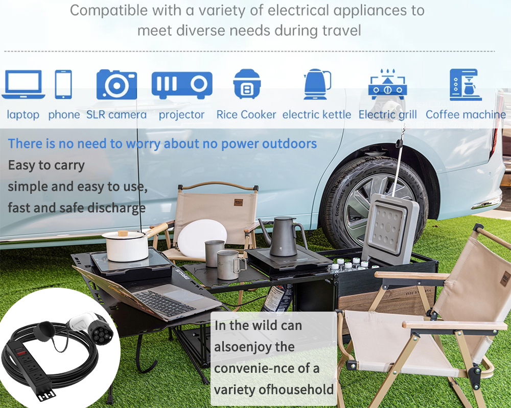 WUFEN Portable Type 2 V2L Cabl - Outdoor Camping Vehicle ulasan dan harga