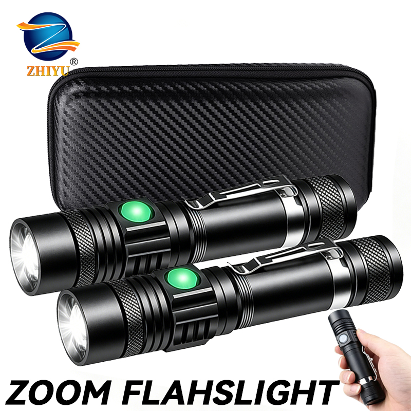 T6 LED Rechargeable Flashlight - Outdoor Camping Glamping ulasan dan harga