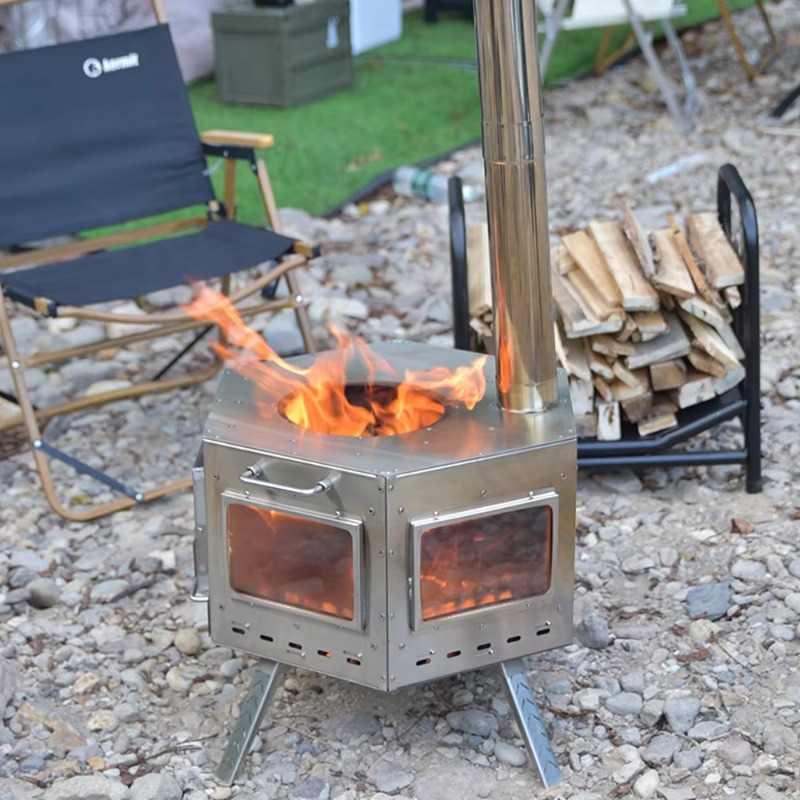 【Popular】Folding Multipurpose  - Outdoor Camping Stove Wood ulasan dan harga