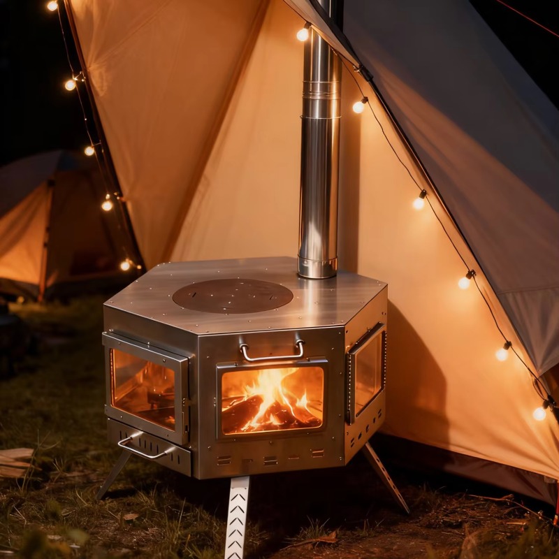 【Popular】Folding Multipurpose  - Outdoor Camping Stove Wood ulasan dan harga