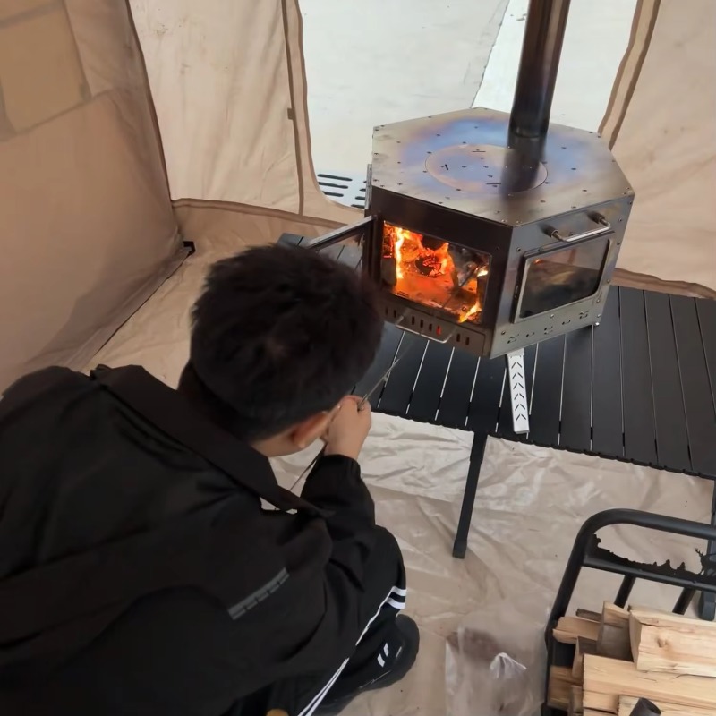 【Popular】Folding Multipurpose  - Outdoor Camping Stove Wood ulasan dan harga