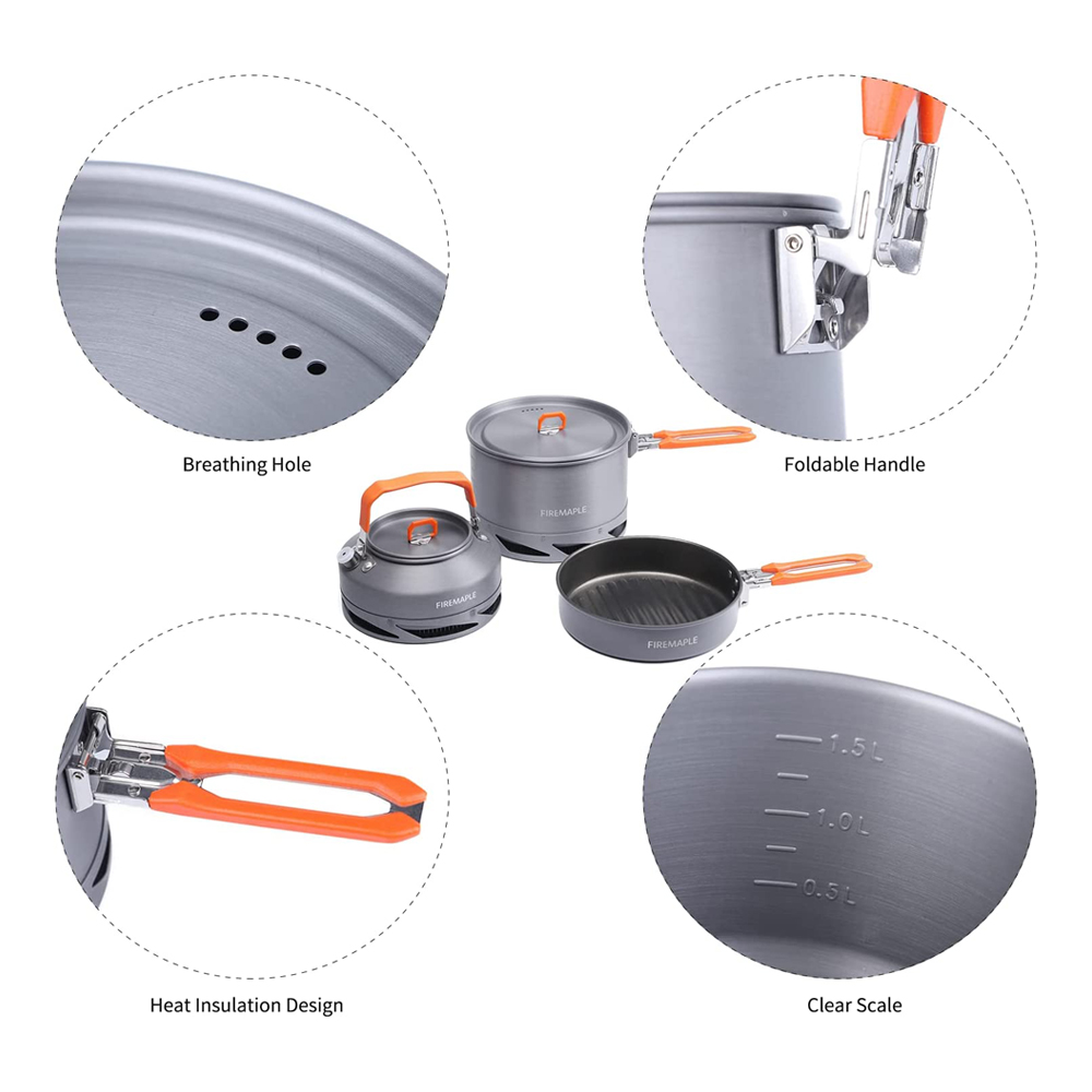 Fire Maple Camping Cookware Ut - Outdoor Camping Kitchen Set ulasan dan harga