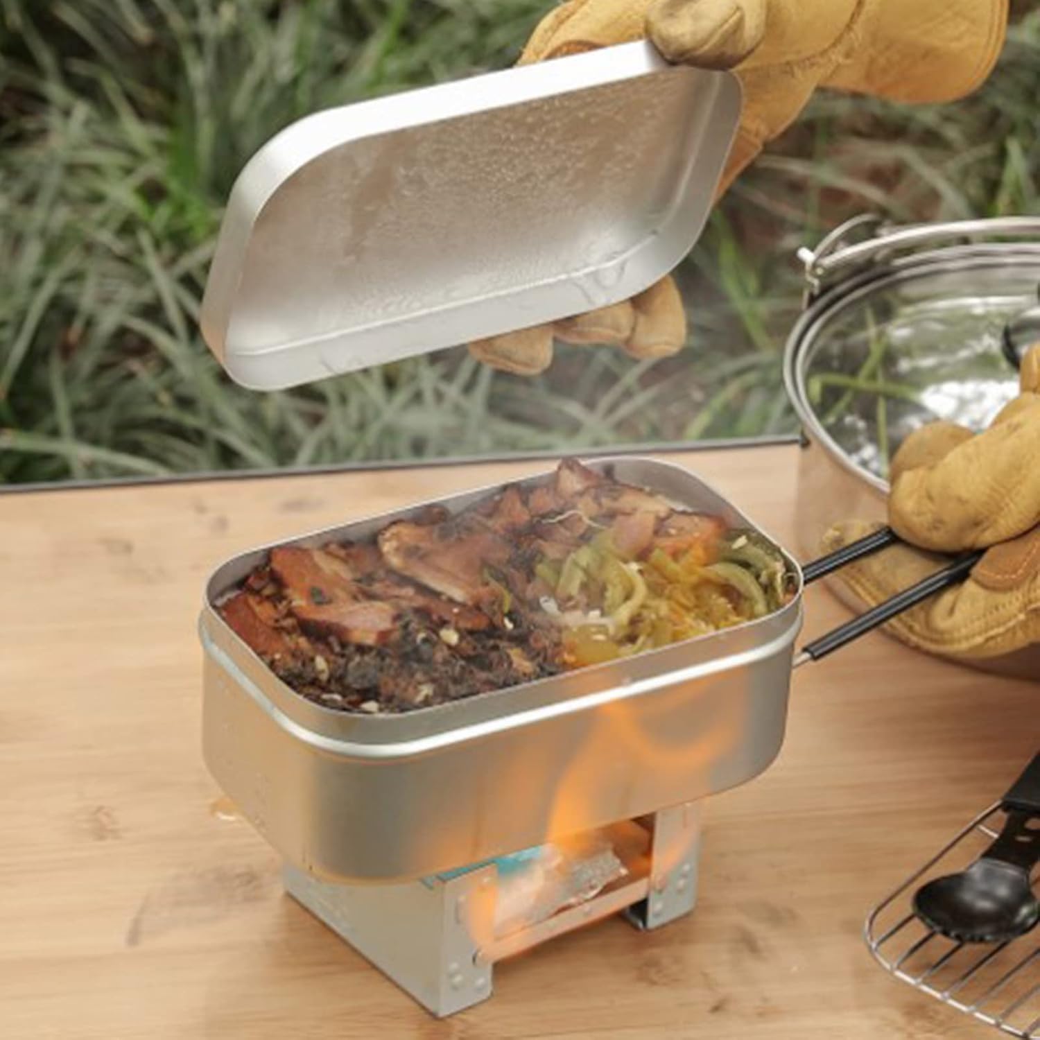 Foldable Bento Box Handle, Lun - Outdoor Camping Uk ulasan dan harga