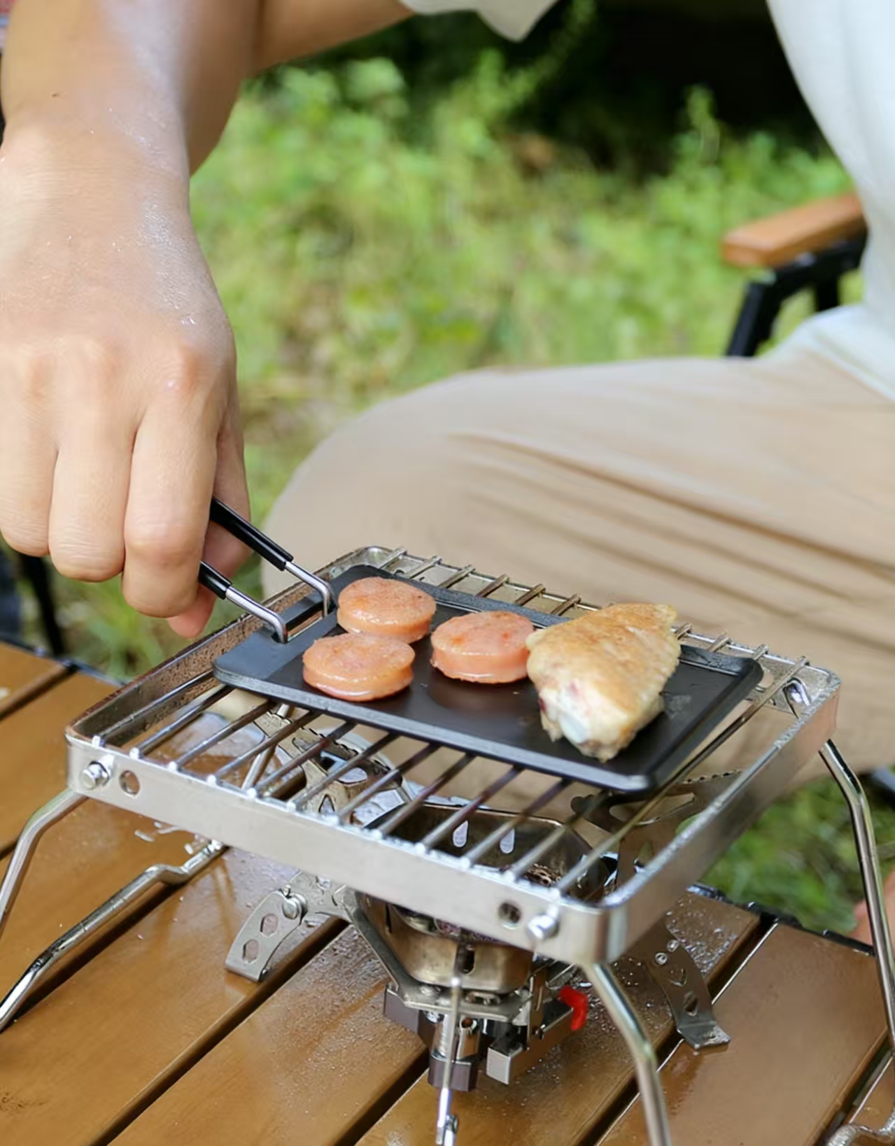 Small Camping Frying Pan Mini  - Outdoor Camping Kitchen Set ulasan dan harga
