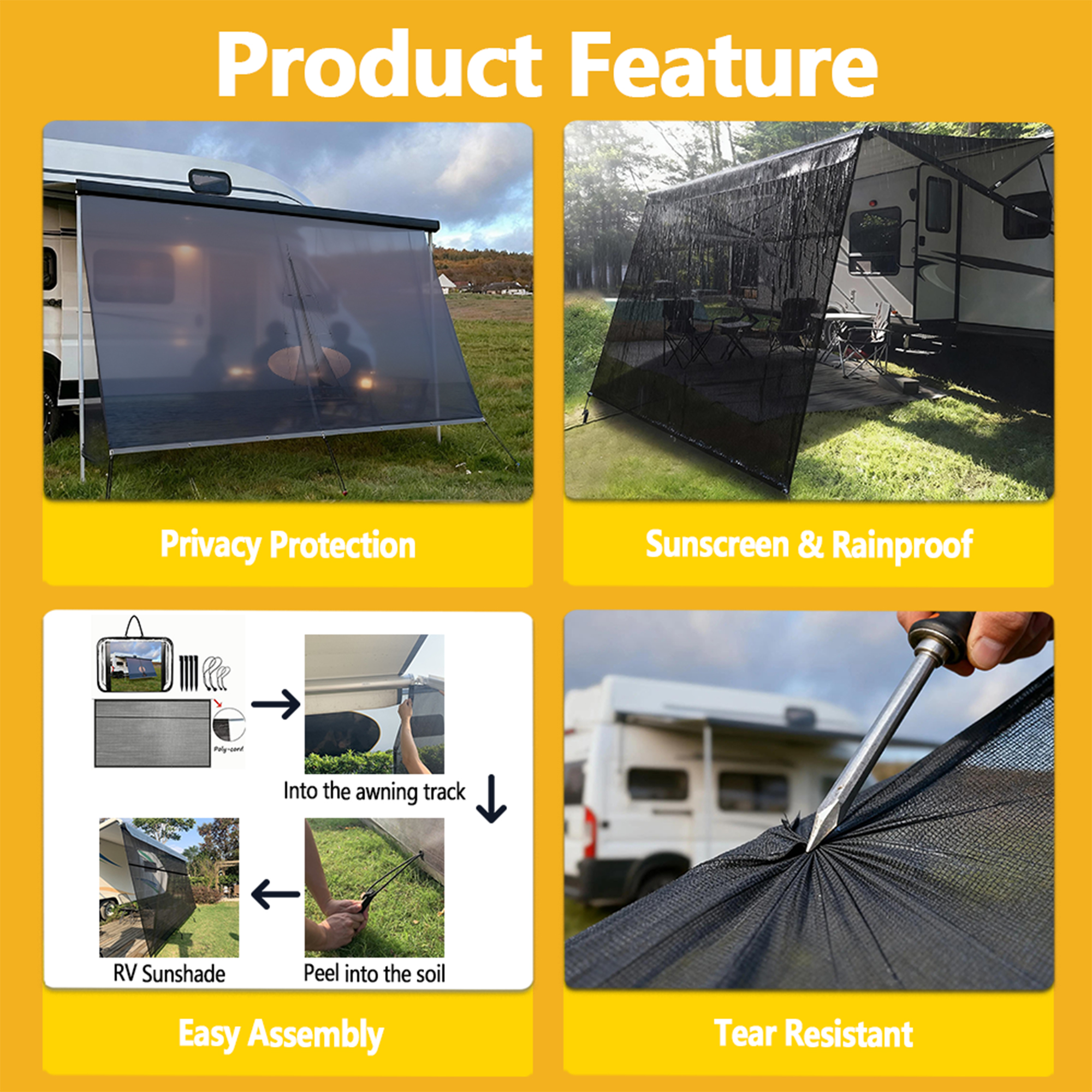 Custom Pattern UV Resistant Fo - Outdoor Camping Tarp ulasan dan harga