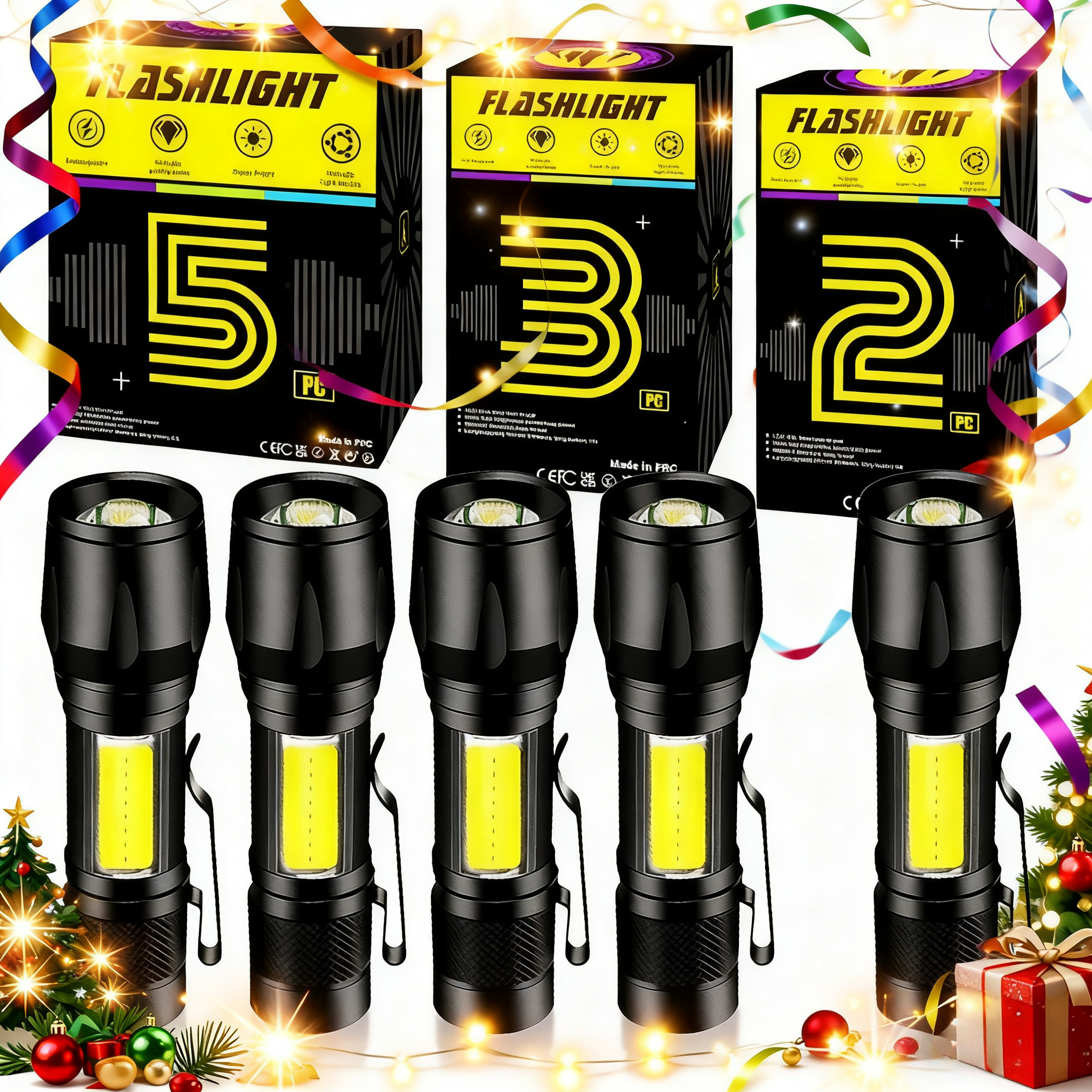 Zoomable Flashlight, COB Campi - Outdoor Camping Gear ulasan dan harga