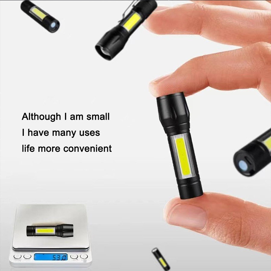 Zoomable Flashlight, COB Campi - Outdoor Camping Gear ulasan dan harga