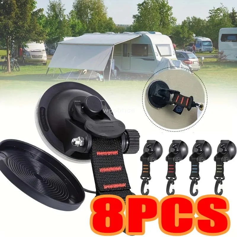 1/8 Pcs Car Tent Suction Cups  - Outdoor Camping Tarp ulasan dan harga