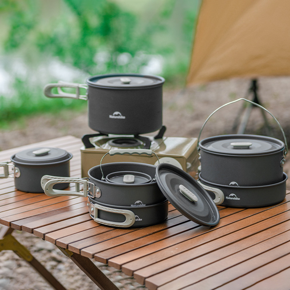 Naturehike Outdoor Pot Set,Cam - Outdoor Camping Kitchen Set ulasan dan harga