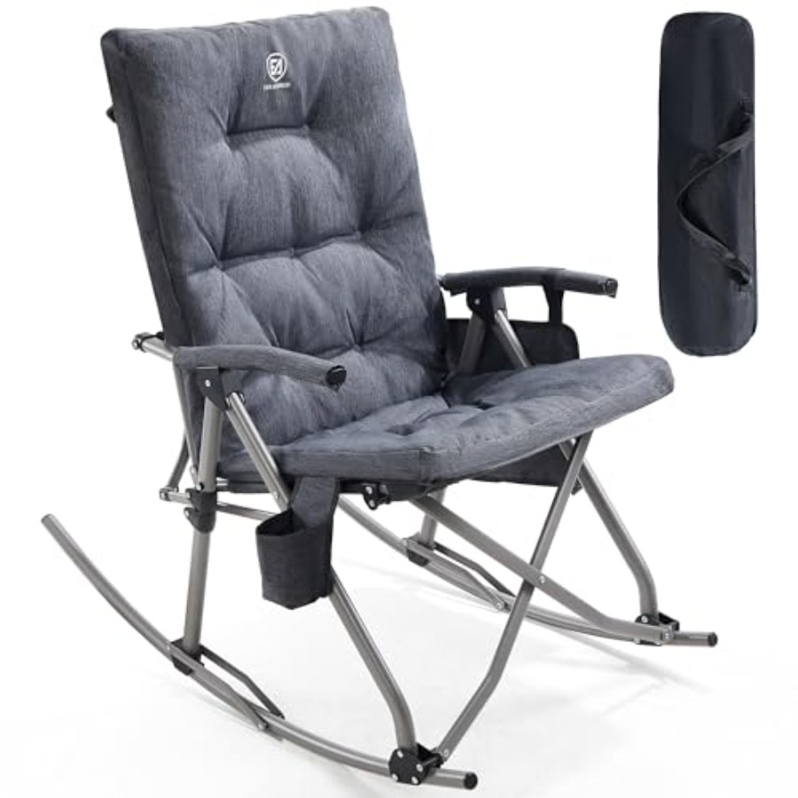 Oversized Folding Rocking Camp - Outdoor Camping Rocking Chair ulasan dan harga