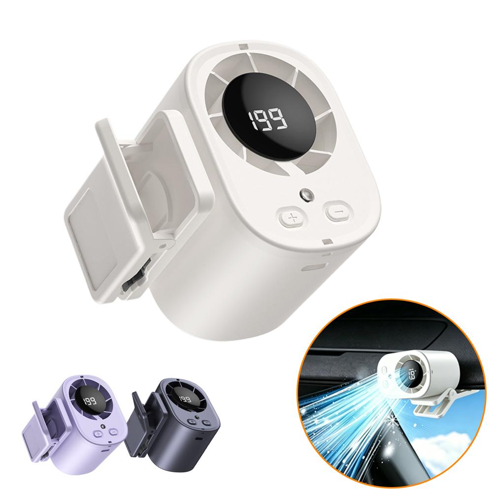 Portable Clip-On Fan with LED  - Outdoor Camping Vehicle ulasan dan harga