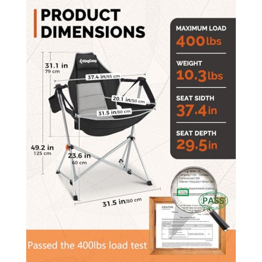 Hammock Camping Chair, Swingin - Outdoor Camping Rocking Chair ulasan dan harga