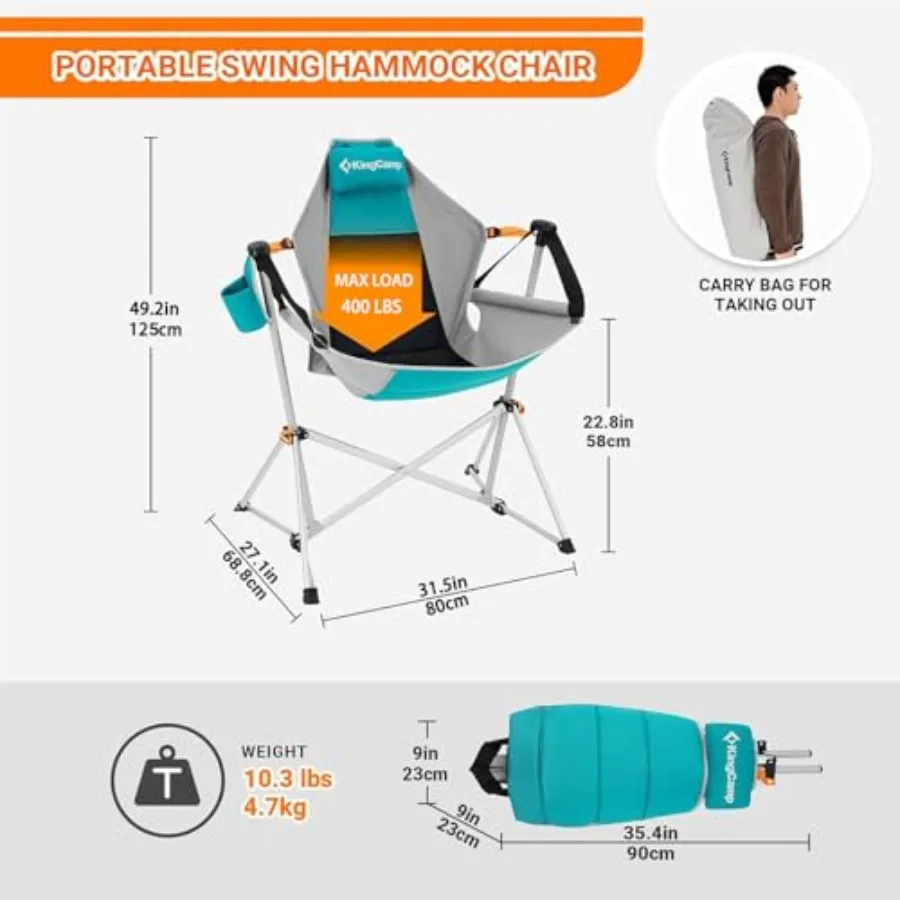 Hammock Camping Chair for Outd - Outdoor Camping Rocking Chair ulasan dan harga